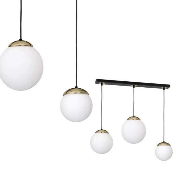 Lampa wisząca SPARTA BLACK / GOLD 3xE14 MLP6500 Milagro