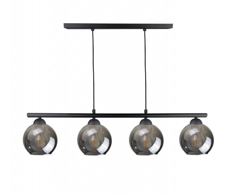 Lampa wisząca nowoczesna 4xE27 MINOR BLACK LONG