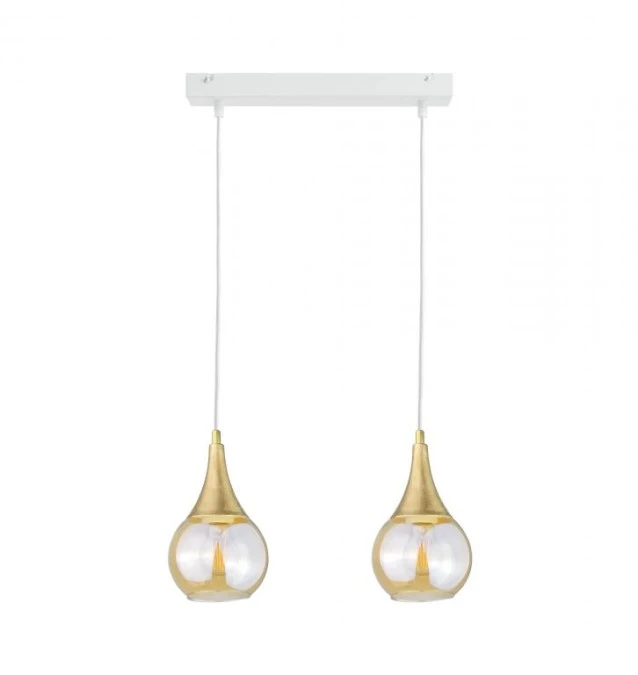Lampa wisząca nowoczesna 2xE27 LACRIMA WHITE
