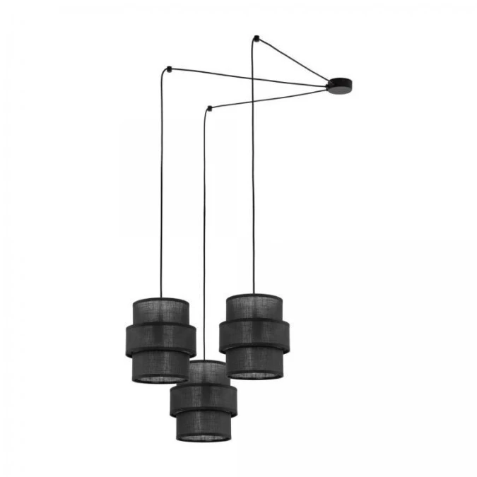 Lampa wisząca nowoczesna czarna 3xE27 CALISTO 5976 TK Lighting