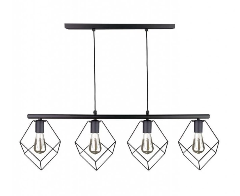 Lampa wisząca nowoczesna 4xE27 ARNICA BLACK LONG