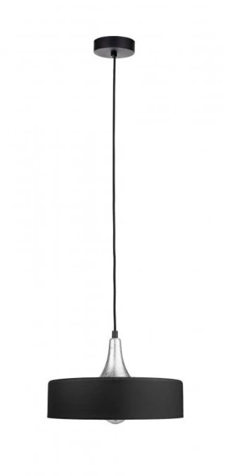 Lampa wisząca nowoczesna 1xE27 EOS BLACK/SILVER