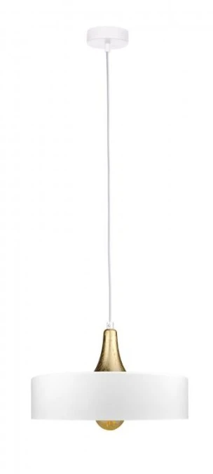 Lampa wisząca nowoczesna 1xE27 EOS WHITE/GOLD