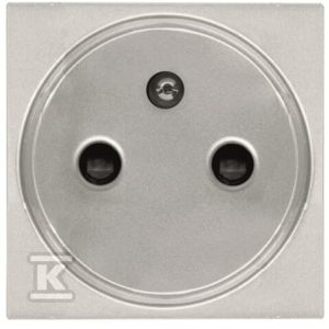 Gniazdo z bolcem 2P+Z Zenit srebrny N2287 PL 2CLA228700N1301 Gniazdo z bolcem 2P+Z Zenit srebrny N2287 PL 2CLA228700N1301