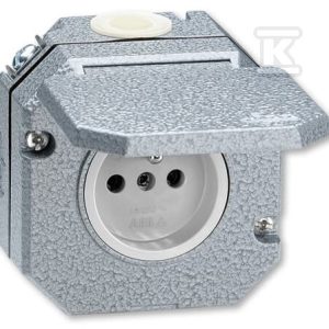 Gniazdo z klapką IP 55 AL. szary 5518-2750 2CHX182750C4302 Gniazdo z klapką IP 55 AL. szary 5518-2750 2CHX182750C4302