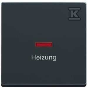 Klawisz pojedynczy z czerwonym okienkiem Carat, Future antracyt 1789 H-81 2CKA001751A2929 Klawisz pojedynczy z czerwonym okienkiem Carat, Future antracyt 1789 H-81 2CKA001751A2929