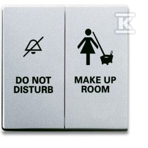 Klawisz z nadrukiem „DO NOT DISTURB MAKE UP ROOM” Future aluminiowo srebrny 1785/11-83 2CKA001751A2995 Klawisz z nadrukiem „DO NOT DISTURB MAKE UP ROOM” Future aluminiowo srebrny 1785/11-83 2CKA001751A2995