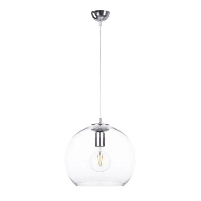 Lampa wisząca nowoczesna 1xE27 NOE SILVER