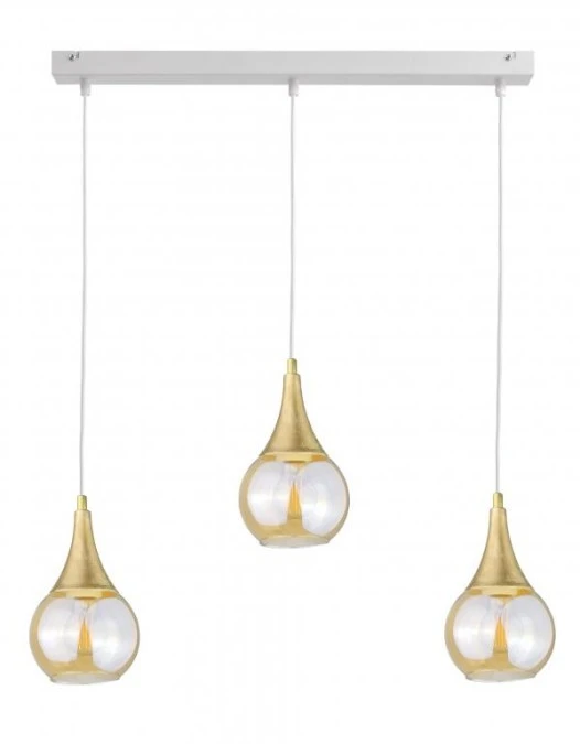 Lampa wisząca nowoczesna 3xE27 LACRIMA WHITE