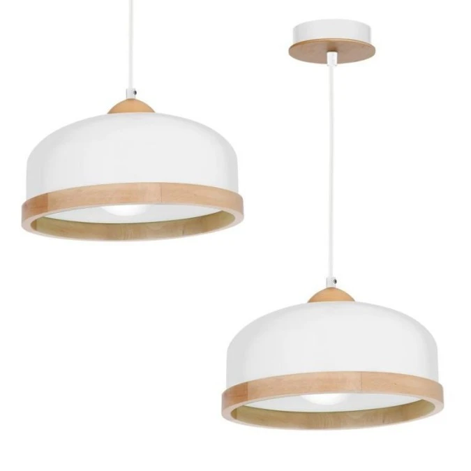 Lampa wisząca STUDIO WHITE 1xE27 MLP8848 Milagro