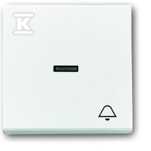Klawisz z symbolem „dzwonek” do przycisku zwiernego Carat, Solo, Axcent, Future biały studyjny 1789 KI-84 2CKA001751A2754 Klawisz z symbolem „dzwonek” do przycisku zwiernego Carat, Solo, Axcent, Future biały studyjny 1789 KI-84 2CKA001751A2754