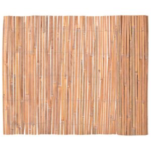 Ogrodzenie Brąz 100 x 600 cm Bambus vidaXL 496944 Ogrodzenie Brąz 100 x 600 cm Bambus vidaXL 496944