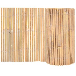 Ogrodzenie Płot Bambus 1000×50 cm Brązowy 882245 Ogrodzenie Płot Bambus 1000×50 cm Brązowy 882245