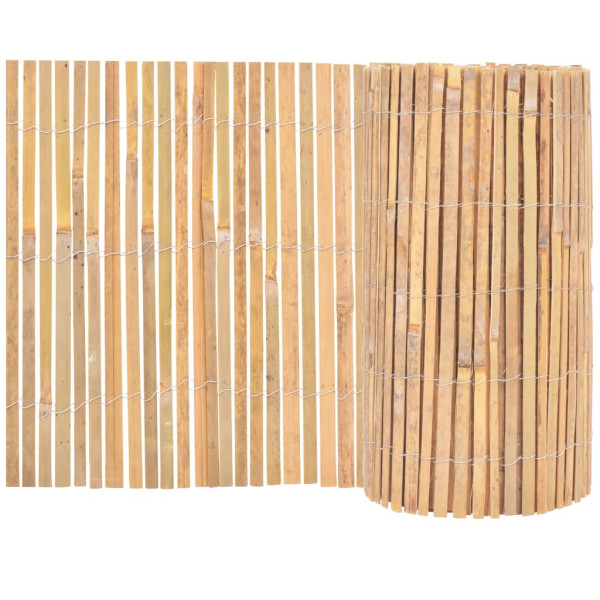 Ogrodzenie Płot Bambus 1000x50 cm Brązowy 882245