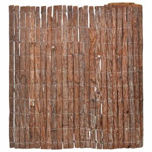 Ogrodzenie Płot Drewno 100×600 cm Brązowy 880499 Ogrodzenie Płot Drewno 100×600 cm Brązowy 880499