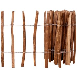 Ogrodzenie Płot Drewno 60×500 cm Brązowy 877091 Ogrodzenie Płot Drewno 60×500 cm Brązowy 877091