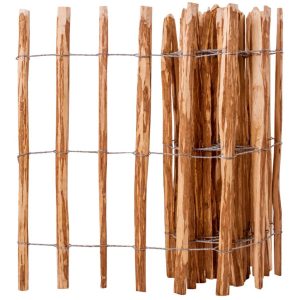 Ogrodzenie Płot Drewno 90×500 cm Beżowy 872263 Ogrodzenie Płot Drewno 90×500 cm Beżowy 872263