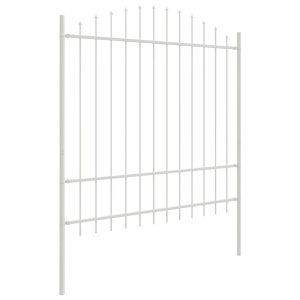 Ogrodzenie Płot Malowana Proszkowo Stal 170×215 cm Biały 870991 Ogrodzenie Płot Malowana Proszkowo Stal 170×215 cm Biały 870991
