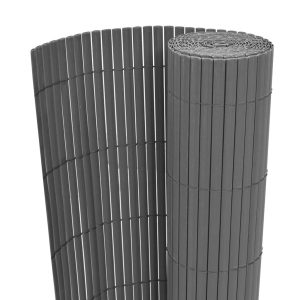 Ogrodzenie Płot PVC 90×300 cm Szary 880508 Ogrodzenie Płot PVC 90×300 cm Szary 880508