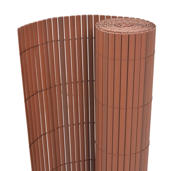 Ogrodzenie Płot PVC 90x500 cm Brązowy 882226
