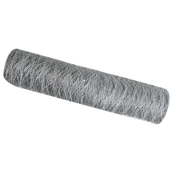 Ogrodzenie Płot Stal Galwanizowana 0,4x50 m Srebrny 880568