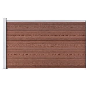 Ogrodzenie Płot WPC 175×105 cm Brązowy 871048 Ogrodzenie Płot WPC 175×105 cm Brązowy 871048