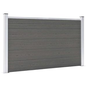 Ogrodzenie Płot WPC 180×105 cm Szary 870945 Ogrodzenie Płot WPC 180×105 cm Szary 870945
