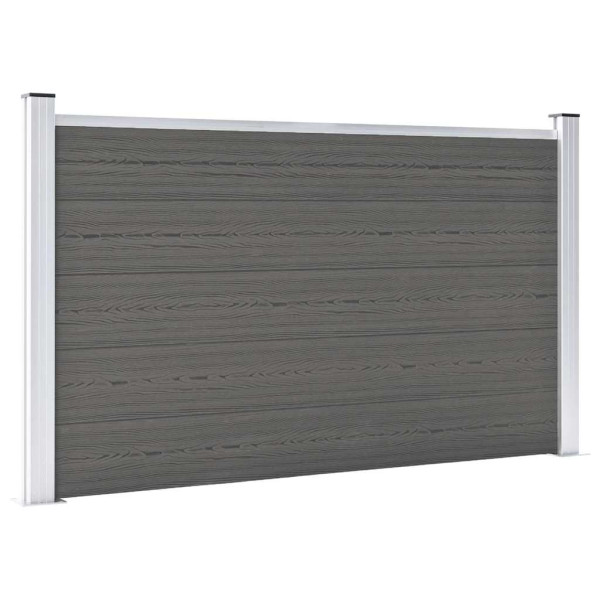 Ogrodzenie Płot WPC 180x105 cm Szary 870945