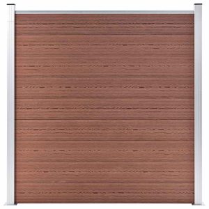 Ogrodzenie Płot WPC 180×186 cm Brązowy 870627 Ogrodzenie Płot WPC 180×186 cm Brązowy 870627