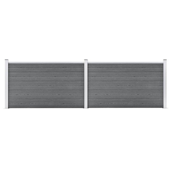 Ogrodzenie Płot WPC 353x106 cm Szary 870965