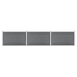 Ogrodzenie Płot WPC 526×106 cm Szary 870914 Ogrodzenie Płot WPC 526×106 cm Szary 870914