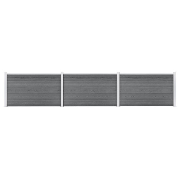 Ogrodzenie Płot WPC 526x106 cm Szary 870914