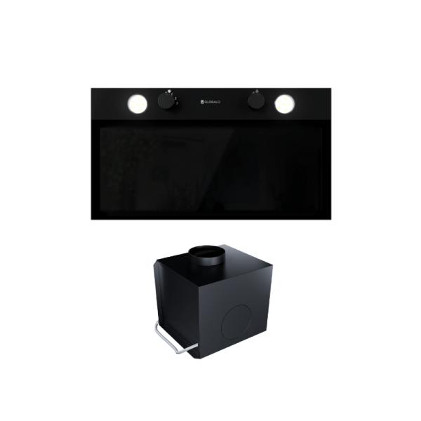 Okap GLOBALO Fluxime 60.1 Black + Turbina TW 2.1 137722