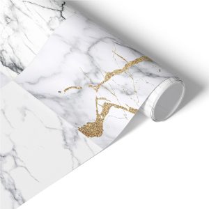 Okleina meblowa Złoty marmur 50×100 Folia samoprzylepna Glamour 1028396 Okleina meblowa Złoty marmur 50×100 Folia samoprzylepna Glamour 1028396