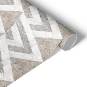 Okleina na meble Beżowo-szara geometria 75×150 Folia samoprzylepna 1029351 Okleina na meble Beżowo-szara geometria 75×150 Folia samoprzylepna 1029351