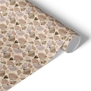 Okleina na meble Brązowe kamienie 75×150 Folia samoprzylepna Loft 1028588