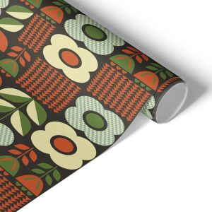 Okleina na meble Kwiatowe retro 75×150 Folia samoprzylepna Laminat 1029648 Okleina na meble Kwiatowe retro 75×150 Folia samoprzylepna Laminat 1029648