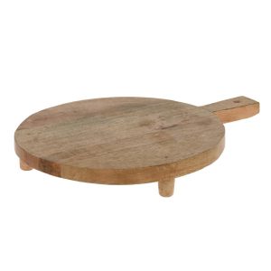 Okrągła deska z drewna mango do serwowania i krojenia 30 cm 386673 Okrągła deska z drewna mango do serwowania i krojenia 30 cm 386673