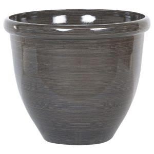 Okrągła doniczka ⌀ 44 cm ogrodowa brązowa 63702 Okrągła doniczka ⌀ 44 cm ogrodowa brązowa 63702