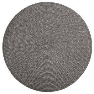 Okrągła mata ochronna na stół podkładka pod talerz i garnek 38 cm szara 1064628 Okrągła mata ochronna na stół podkładka pod talerz i garnek 38 cm szara 1064628