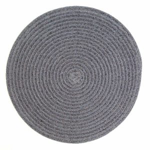Okrągła Podkładka Dekoracyjna MILLY 38 cm Srebrna 861101 Okrągła Podkładka Dekoracyjna MILLY 38 cm Srebrna 861101