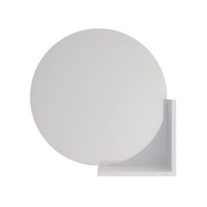 Okrągłe Białe Lustro z półką Lucija / średnica 60 cm 266807 Okrągłe Białe Lustro z półką Lucija / średnica 60 cm 266807