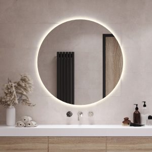 Okrągłe lustro LED fi 100 cm – światło ciepłe 110798 Okrągłe lustro LED fi 100 cm – światło ciepłe 110798