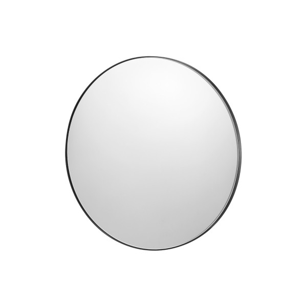 Okrągłe Lustro Ścienne 76 cm z Aluminiową Ramą 804681