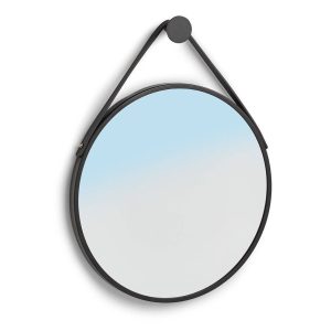 Okrągłe lustro ścienne w metalowej ramie, Ø 40 cm 218624 Okrągłe lustro ścienne w metalowej ramie, Ø 40 cm 218624