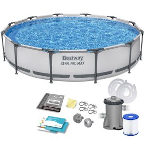 Okrągły Basen Na Stelażu Steel Pro Max 3,66 X 0,76M Zestaw – Bestway 233842 Okrągły Basen Na Stelażu Steel Pro Max 3,66 X 0,76M Zestaw – Bestway 233842