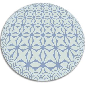 Okrągły dywan do domu – Geometryczne gwiazdy 150 cm 390677 Okrągły dywan do domu – Geometryczne gwiazdy 150 cm 390677