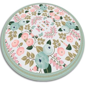 Okrągły dywan do domu – Kwiat 100 cm 390789