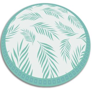Okrągły dywan do domu – Liście hawajskie 70 cm 390458