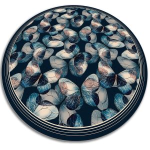 Okrągły dywan do domu – Motyle 80 cm 390430